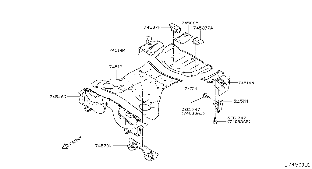 Floor Panel (Rear)(Body)