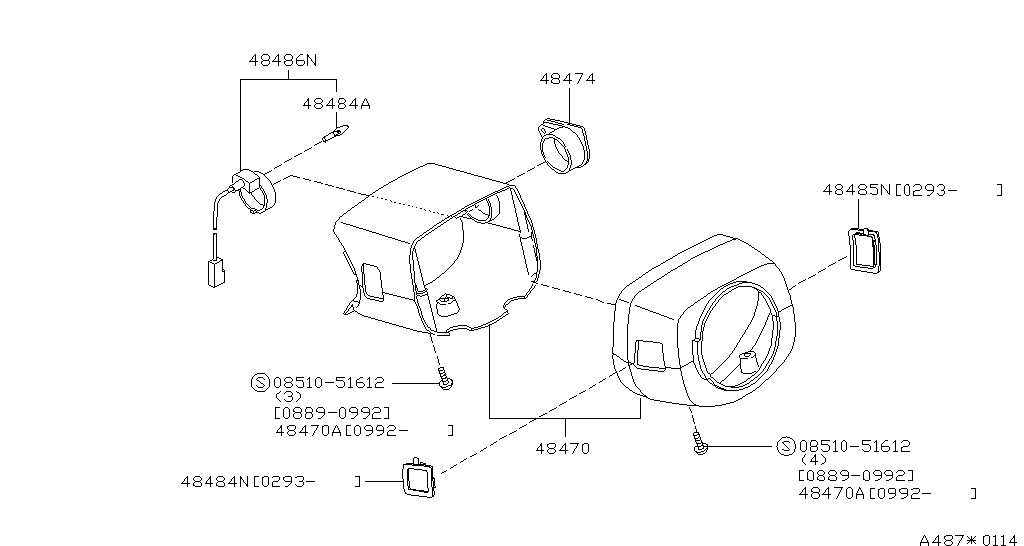 Steering Column Shell Cover (Trim)