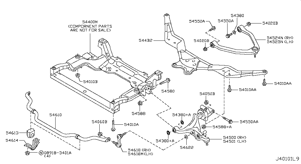 Chassis And Transmission For Infiniti Q70 1 Generation, Restyling 03. 